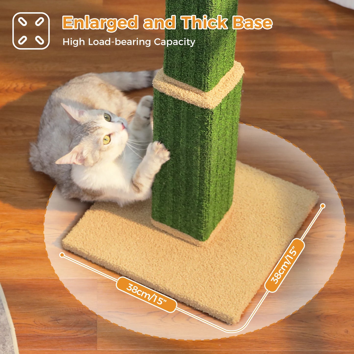 PAWZ Road Cat Scratching Post With Woven Sisal Dangling Ball