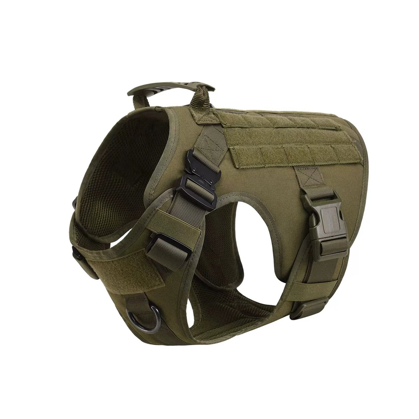 Tactical Dog Harness Vest With Molle Pouches For Large Dogs