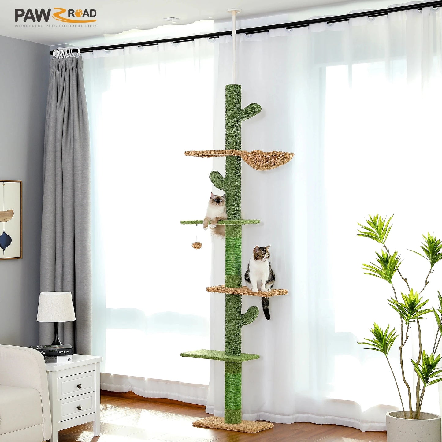 PAWZ Road Cat Tree Five Tier Tall Climbing Cat Tower