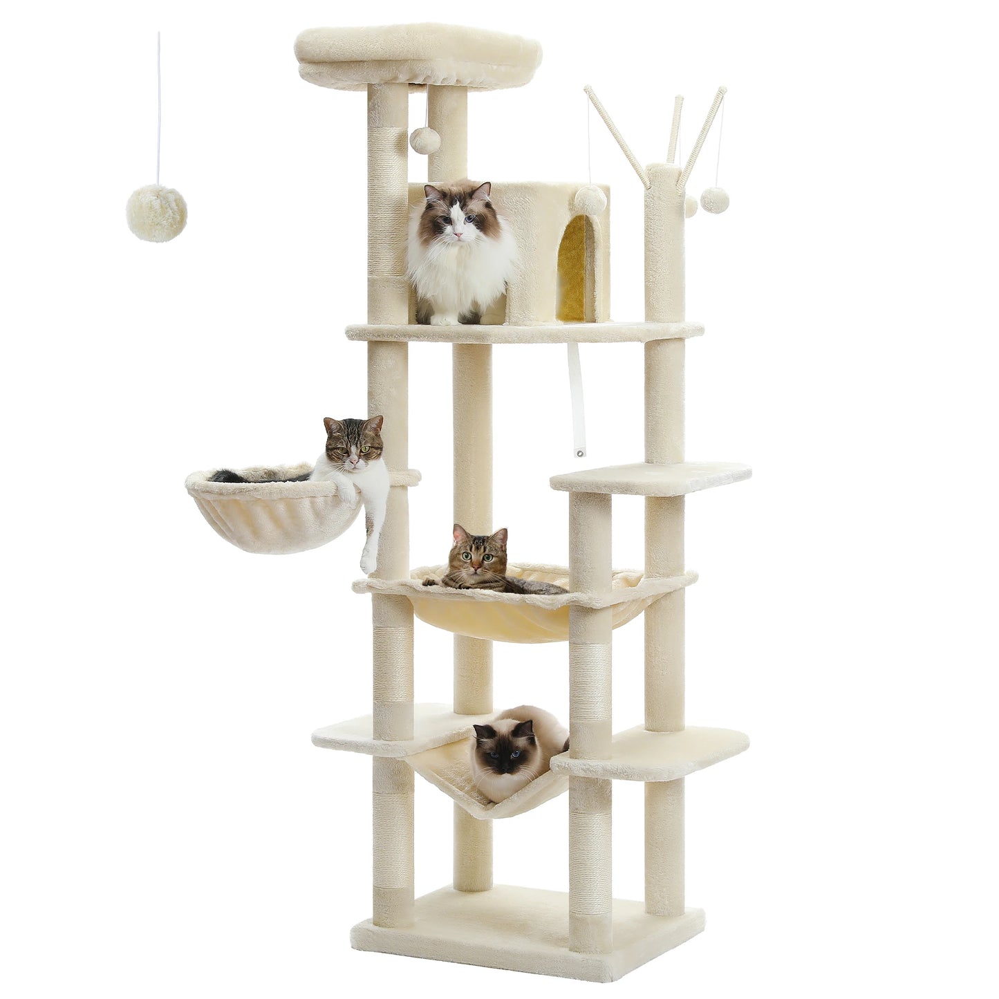 PAWZ Road Large Cat Tree Tower Indoor Scratching Posts