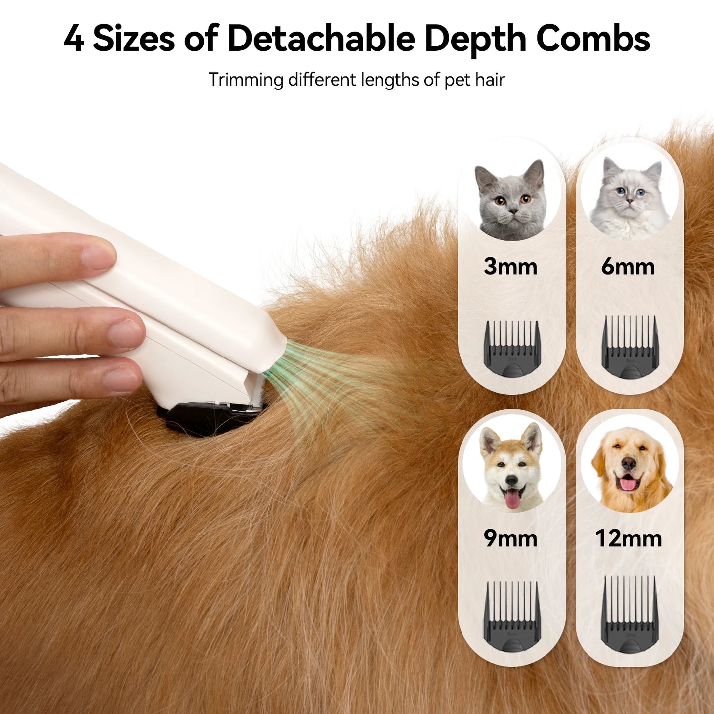 Amicura P1 Pet Grooming Vacuum 15kPa Hair Dryer Kit Tools