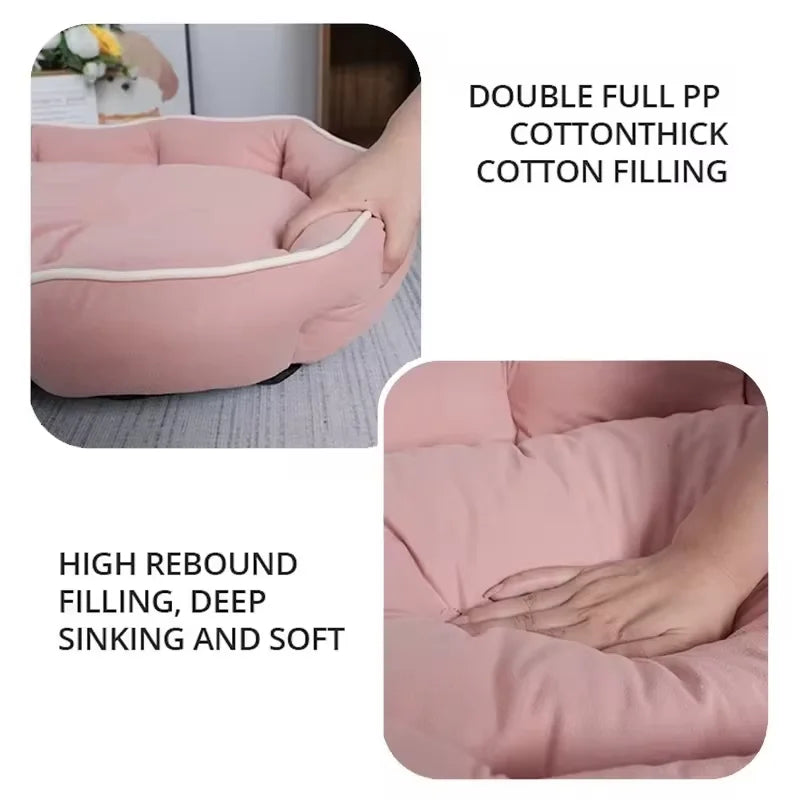 Pet Sofa Sleeping Bed For Dogs And Cats Warm Cushion