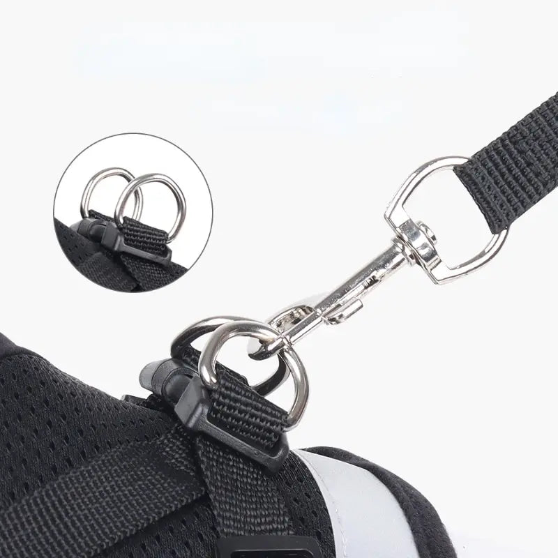 Breathable Mesh Dog Harness Vest With Reflective Undershirt