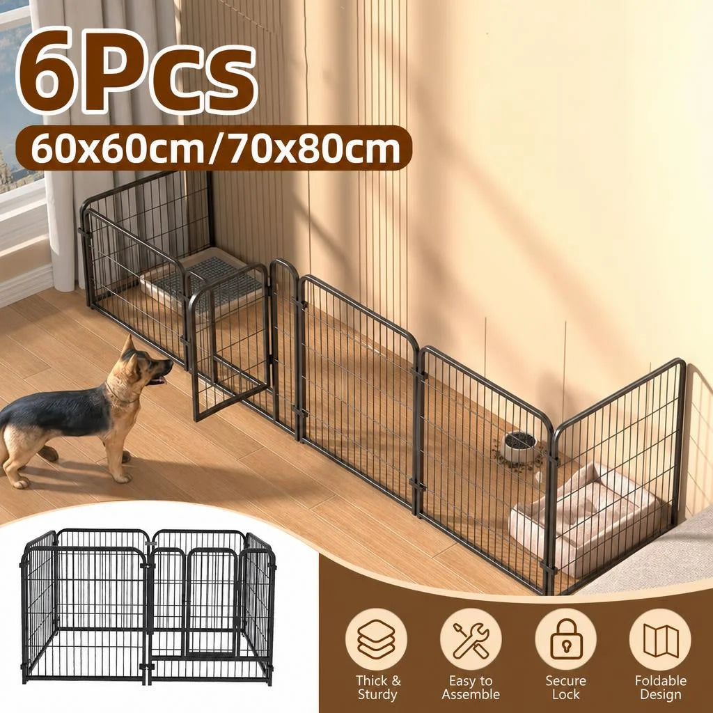 Heavy Duty Stainless Steel Foldable Pet Exercise Kennel