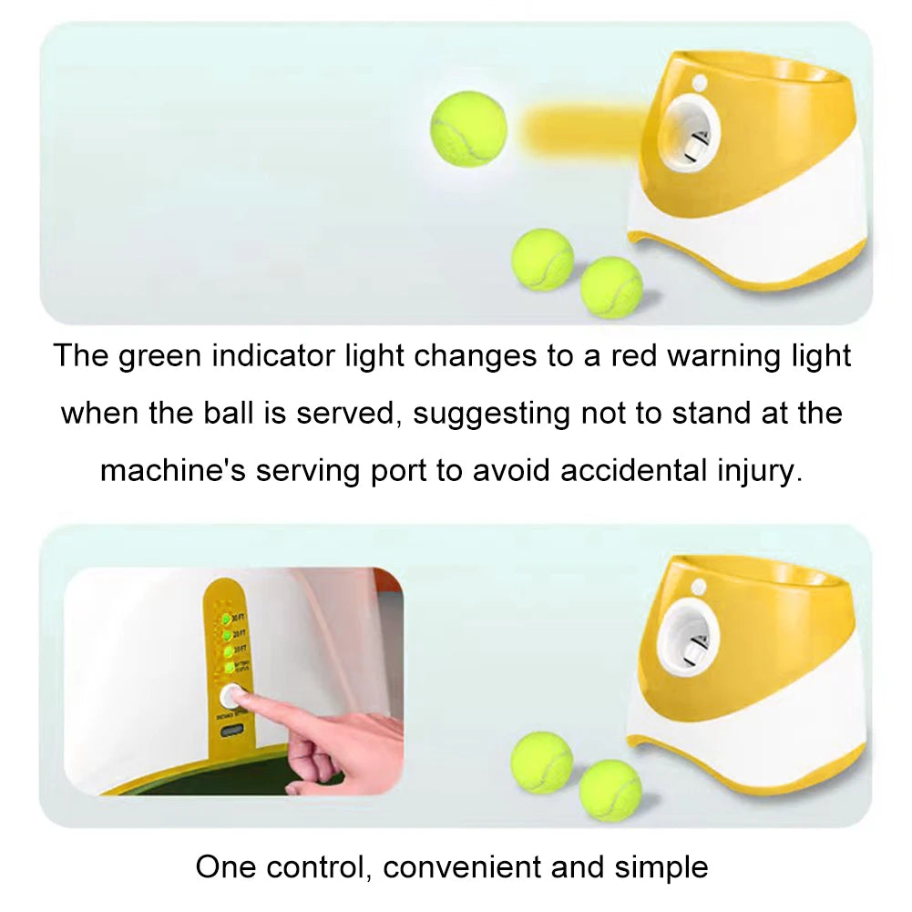 Alloet Dog Tennis Launcher Automatic Interactive Ball Thrower