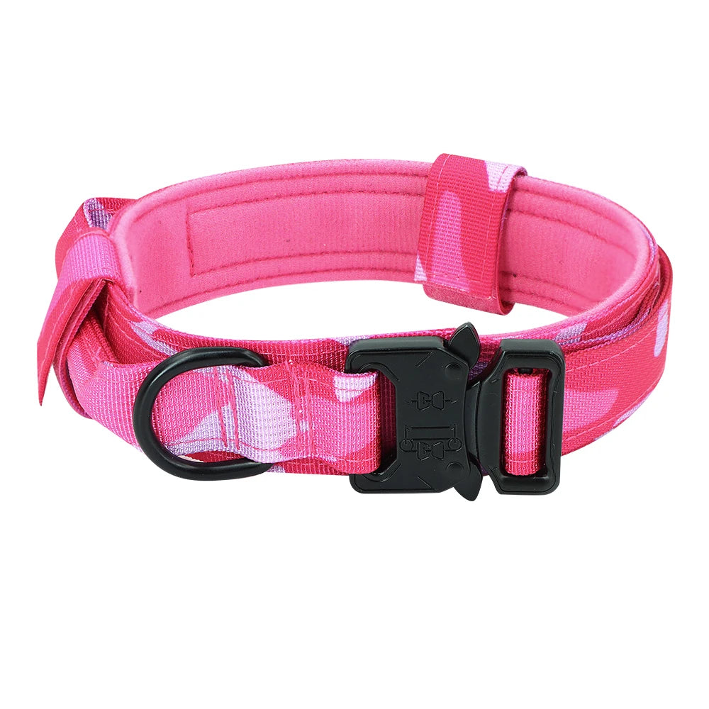 PETRAVEL CN Adjustable Tactical Dog Collar and Leash Set