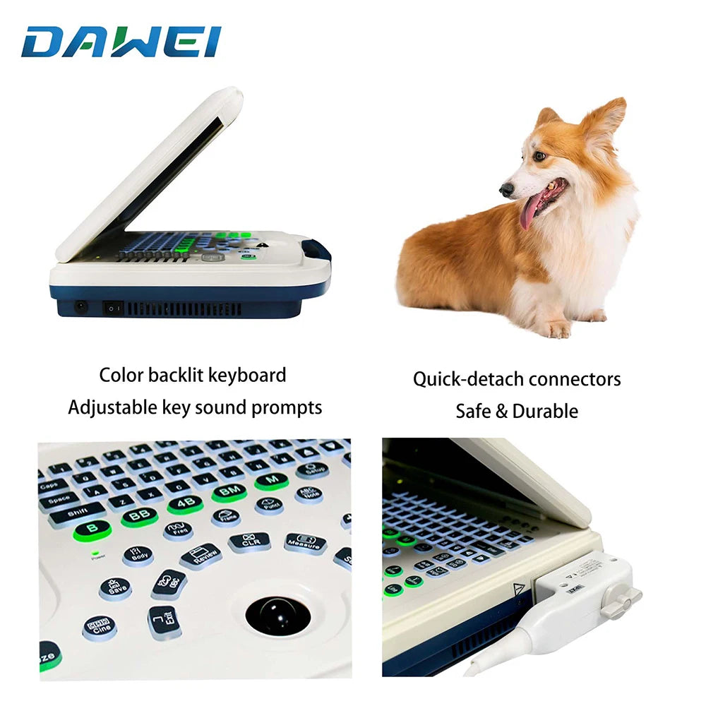 DAWEI Portable Veterinary Ultrasound Scanner For Farm And Pets