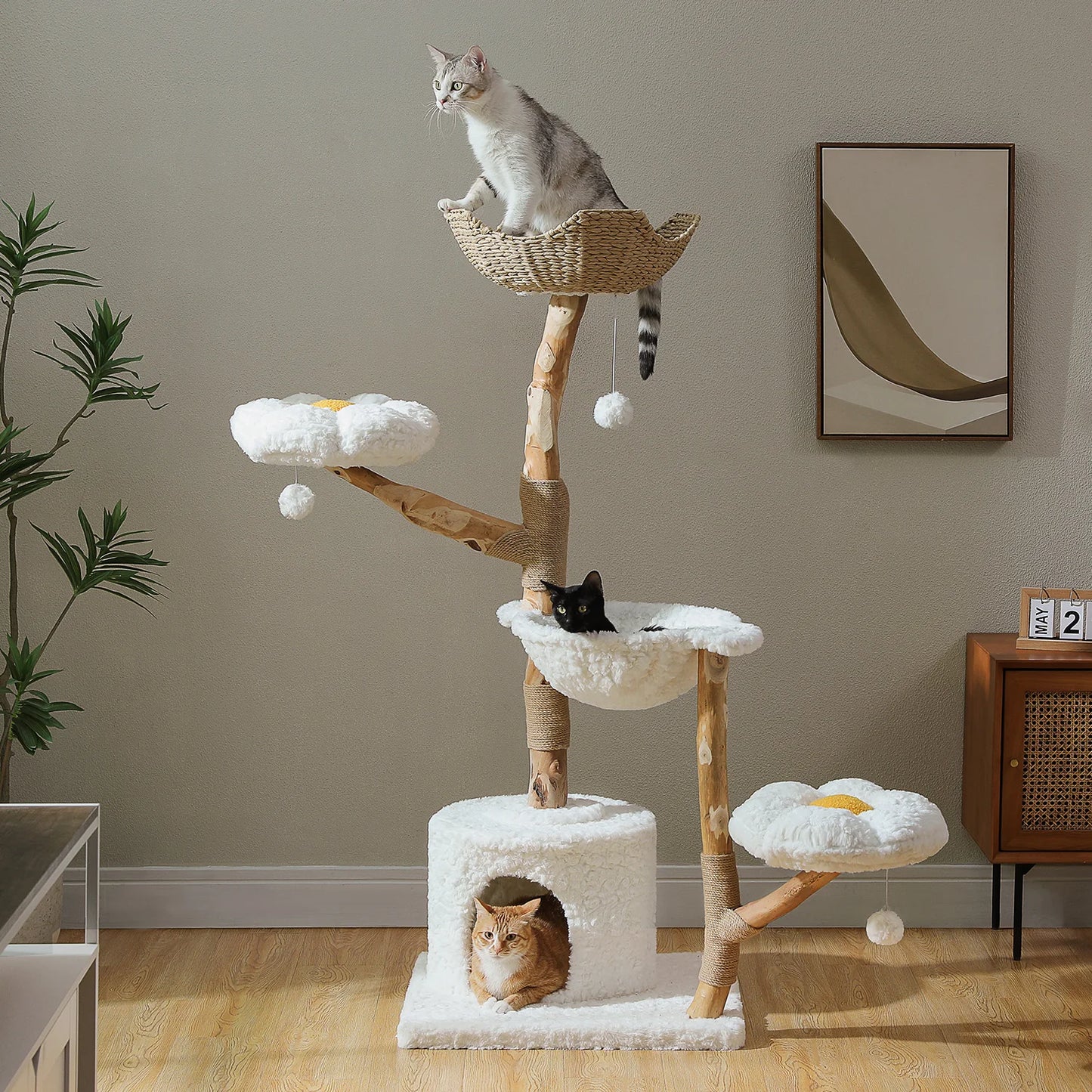 PAWZ Road Large Cat Tower With Sisal Scratching Post