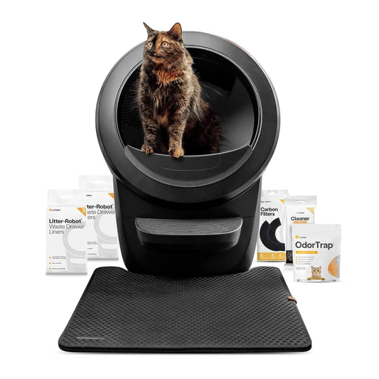 Litter-Robot 4 Core Bundle Self Cleaning Cat Litter Box System