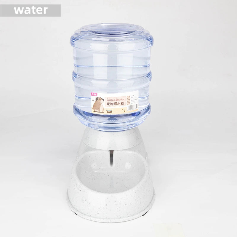 Large Capacity Pet Feeder Bowls With Automatic Water Dispenser
