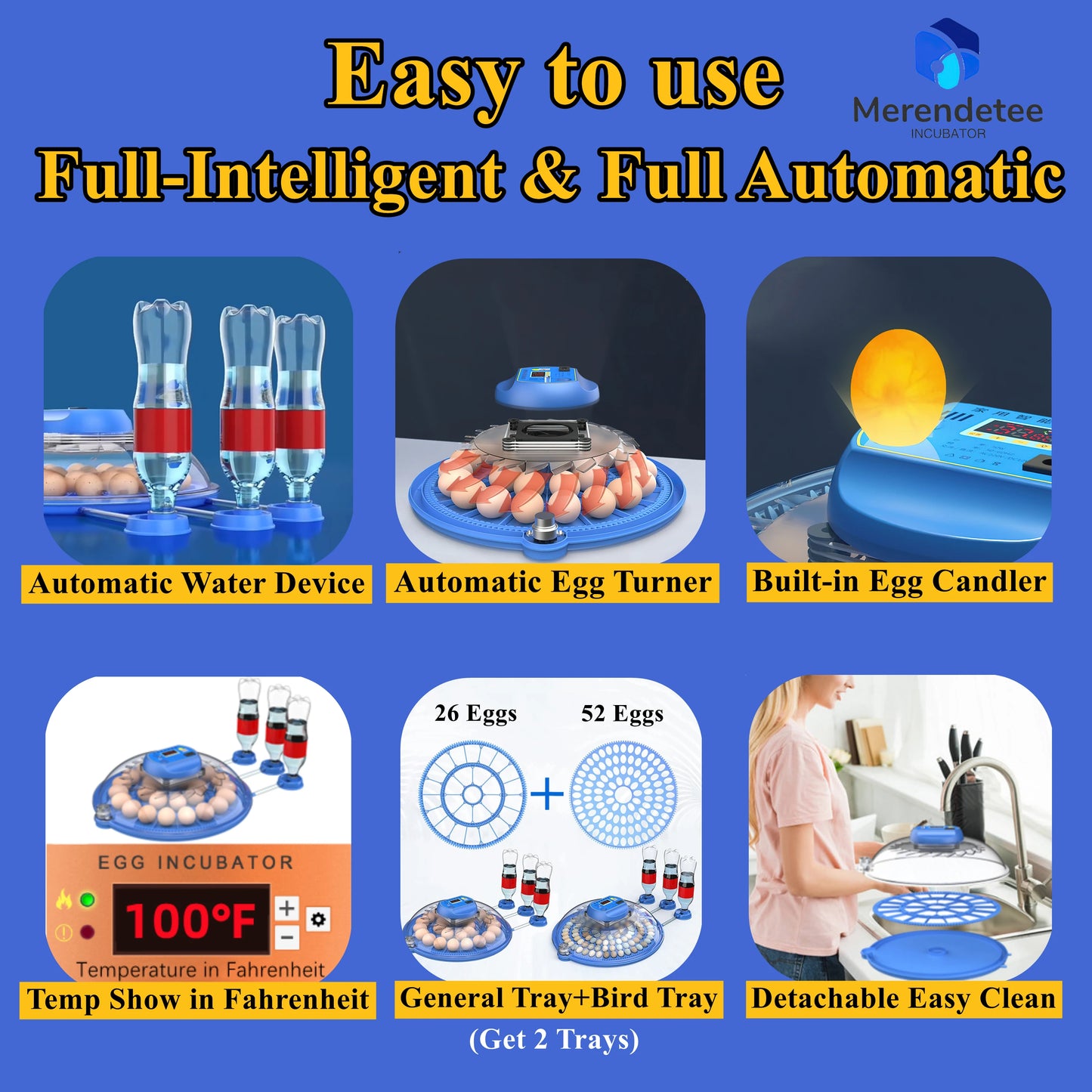 Automatic Egg Incubator For 26 To 52 Eggs With Water
