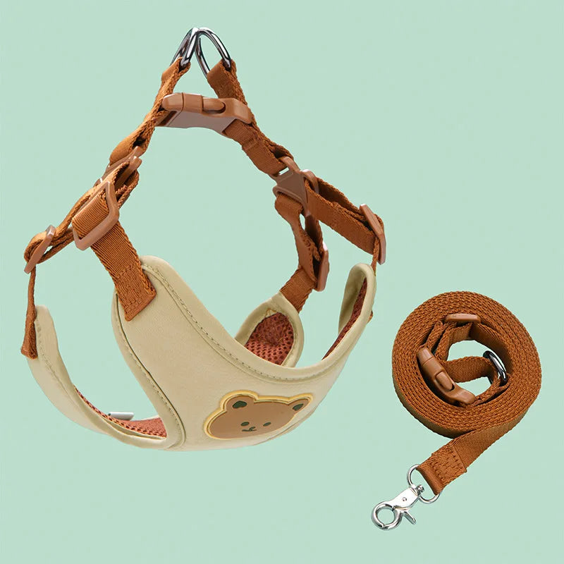 Caiban Breathable Dog Harness And Leash Set For All Breeds