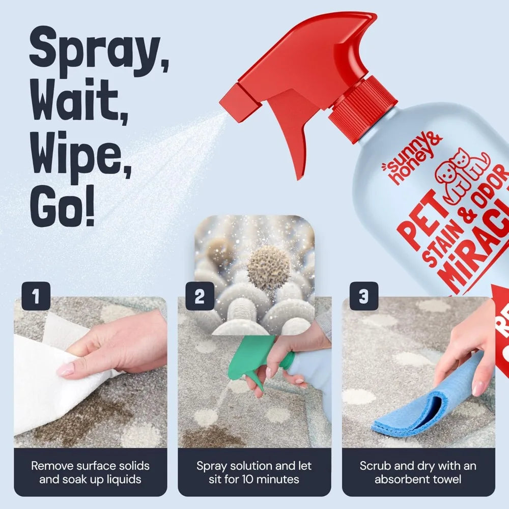 XMSJ Pet Stain And Odor Remover Enzyme Cleaner For Pets