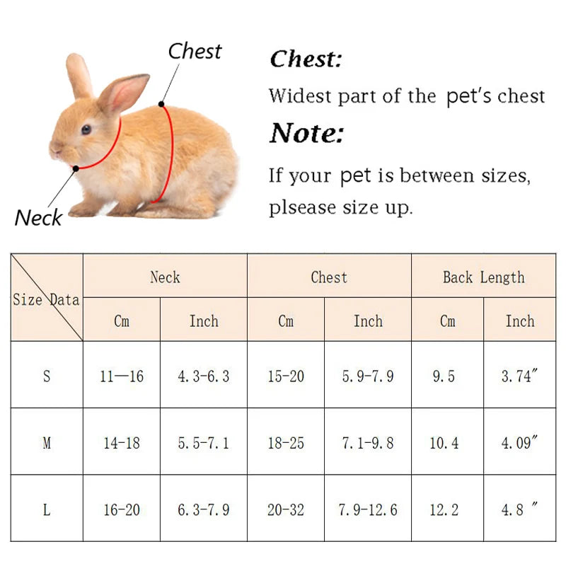 Summer Pet Harness Leash For Small Animals Breathable Mesh