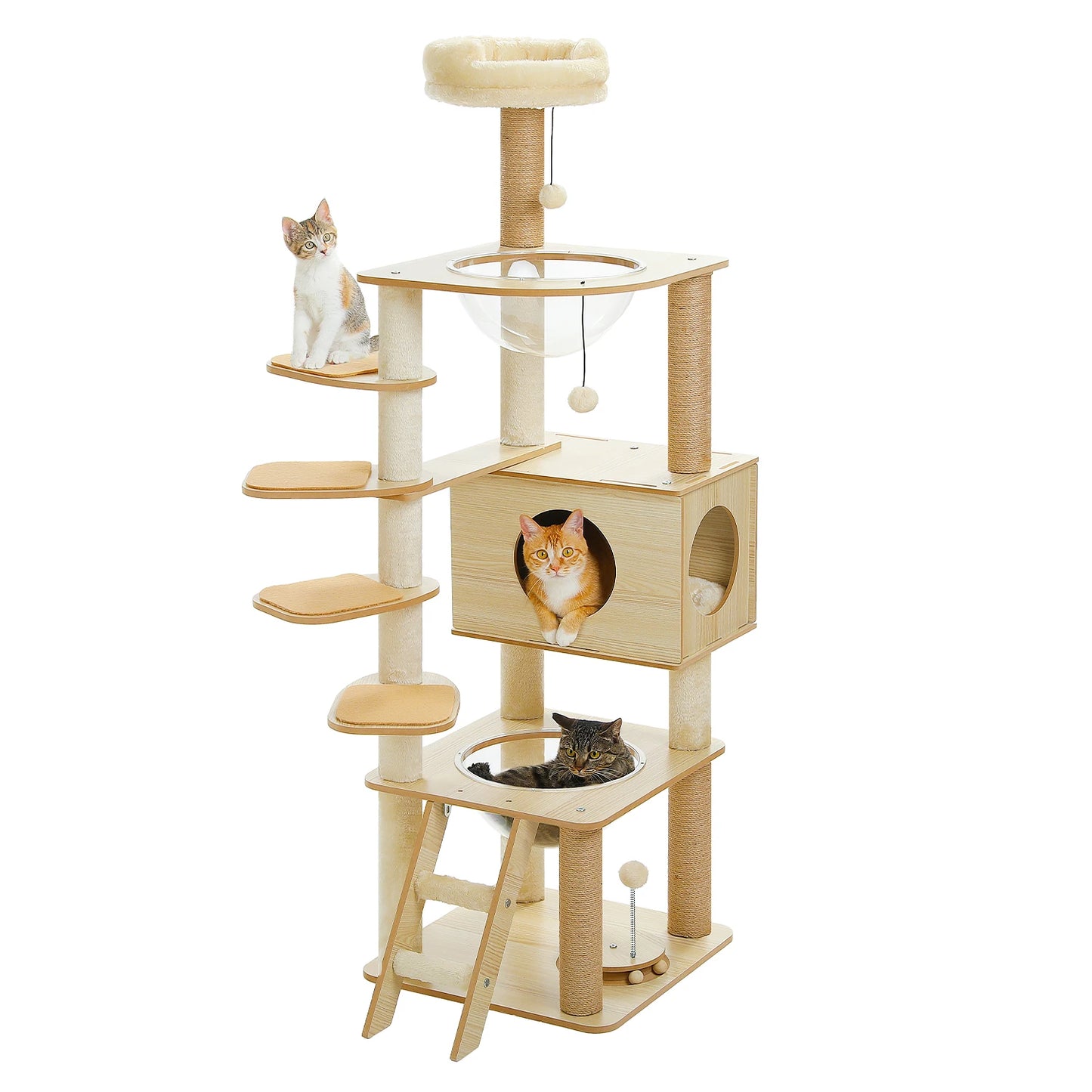 PAWZ Ro Multi Level Cat Tree With Scratching Posts Hammock