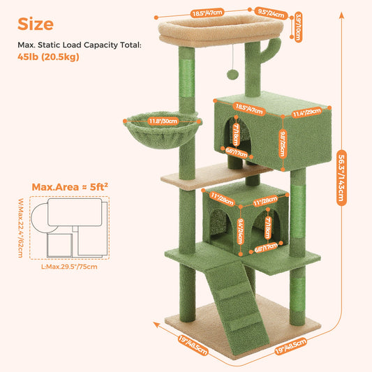 PAWZ Road Cat Tree With Toy Tower Indoor Cat Condo