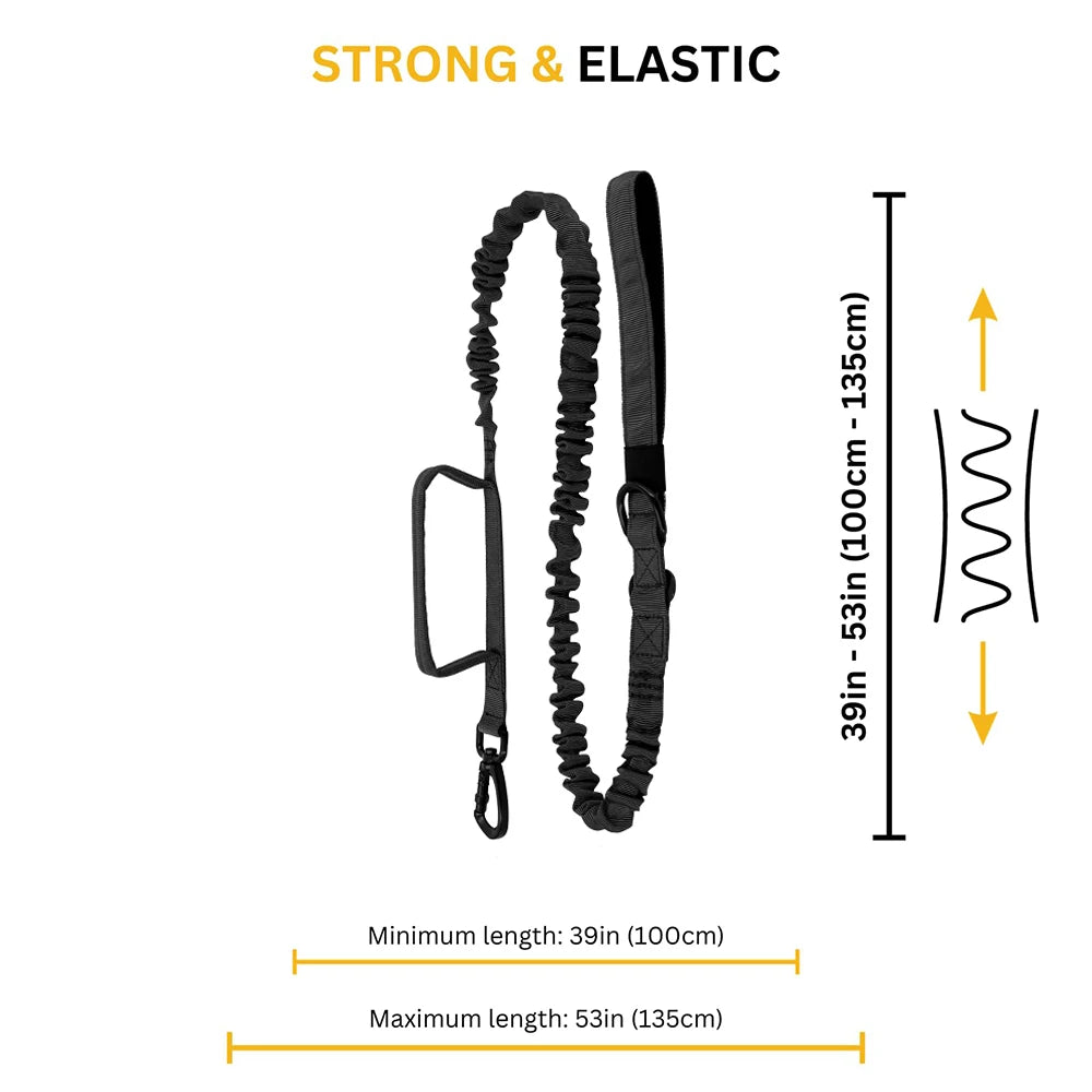 PETRAVEL CN Military Style Quick Release Leash With Elastic Rope