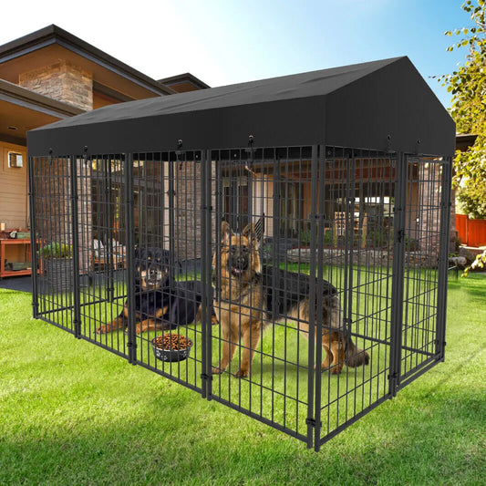 Oversize Dog Cage Outdoor Run Enclosure Playpen With Roof