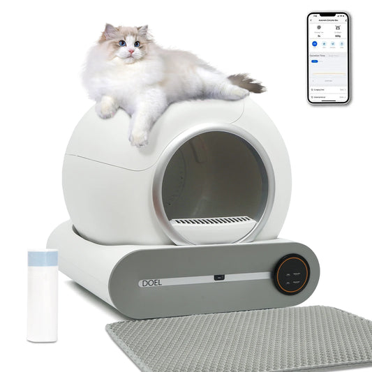 DOEL Self Cleaning Litter Box With App Control 2.4G WiFi