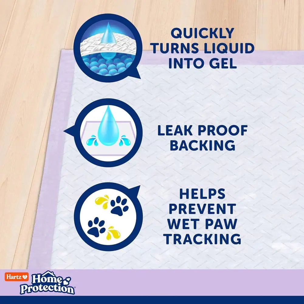 Lavender Odor Eliminating No Leak Dog Pads 50 Count