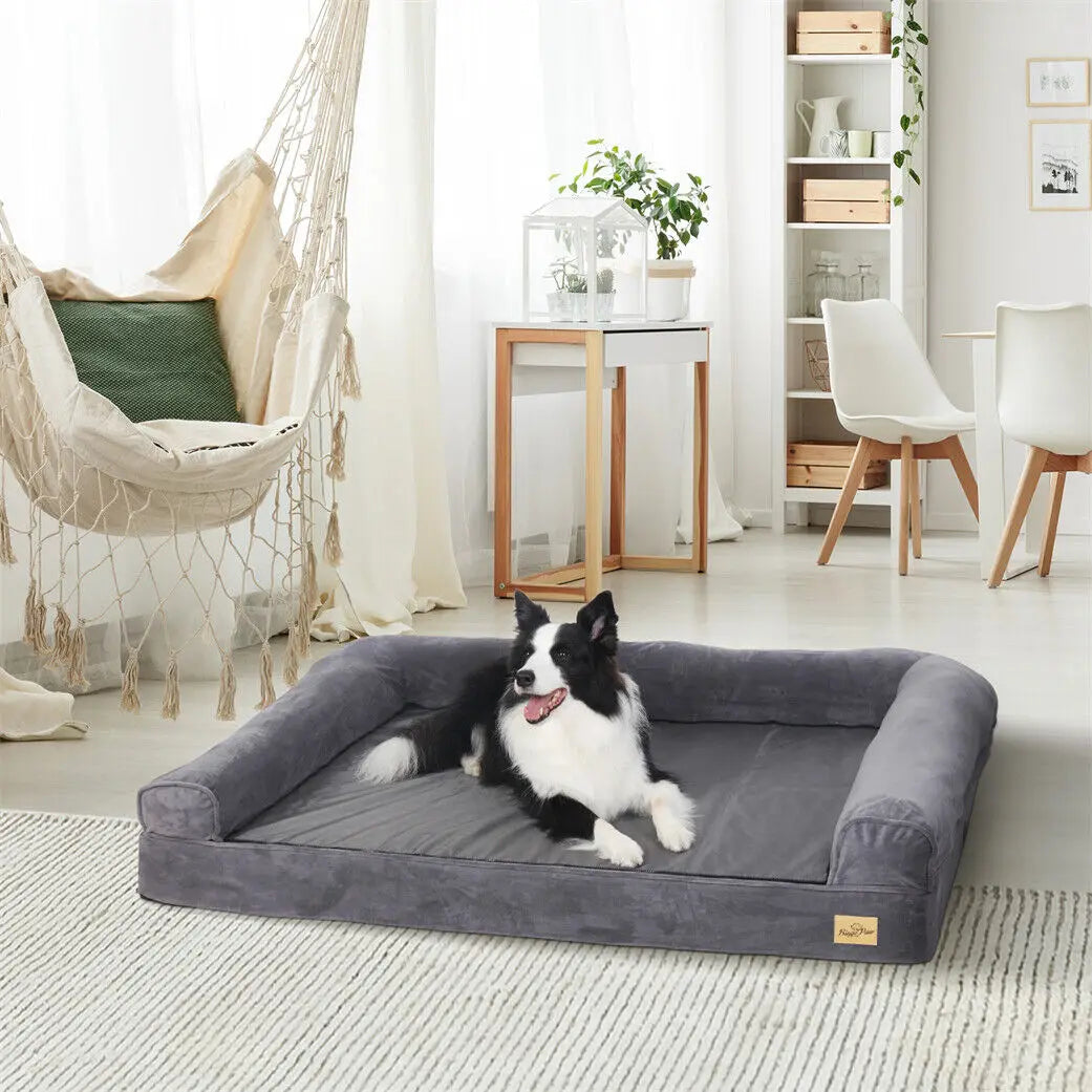 BINGOPAW Orthopedic Dog Bed With Removable Washable Cover And Foam
