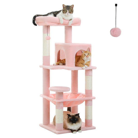 Petepela Cat Tree Indoor 5-Level Tower With Metal Frame