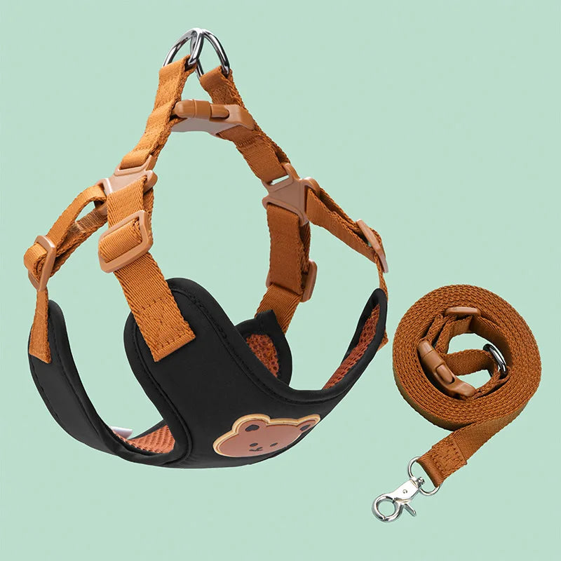 Caiban Breathable Dog Harness And Leash Set For All Breeds