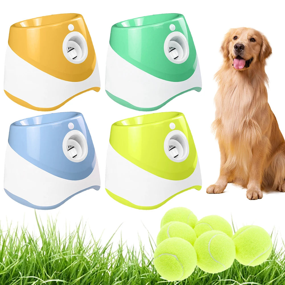 Alloet Dog Tennis Launcher Automatic Interactive Ball Thrower