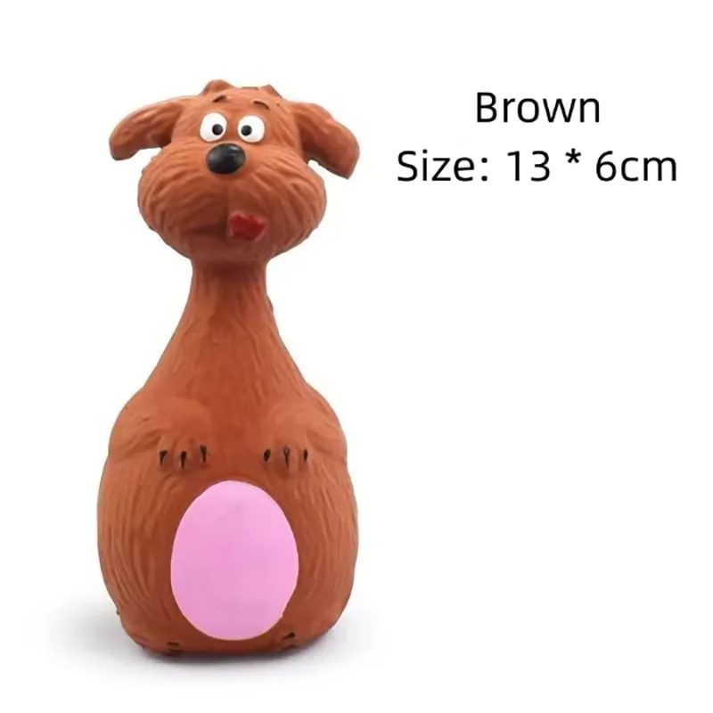 Cartoon Fat Bellied Latex Squeak Dog Toy For Pets Fun