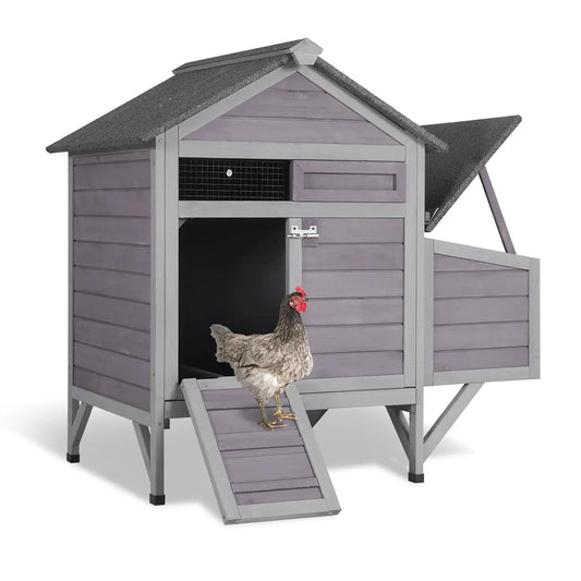 Chicken Coop for Two Chickens With Outdoor Expandable Run
