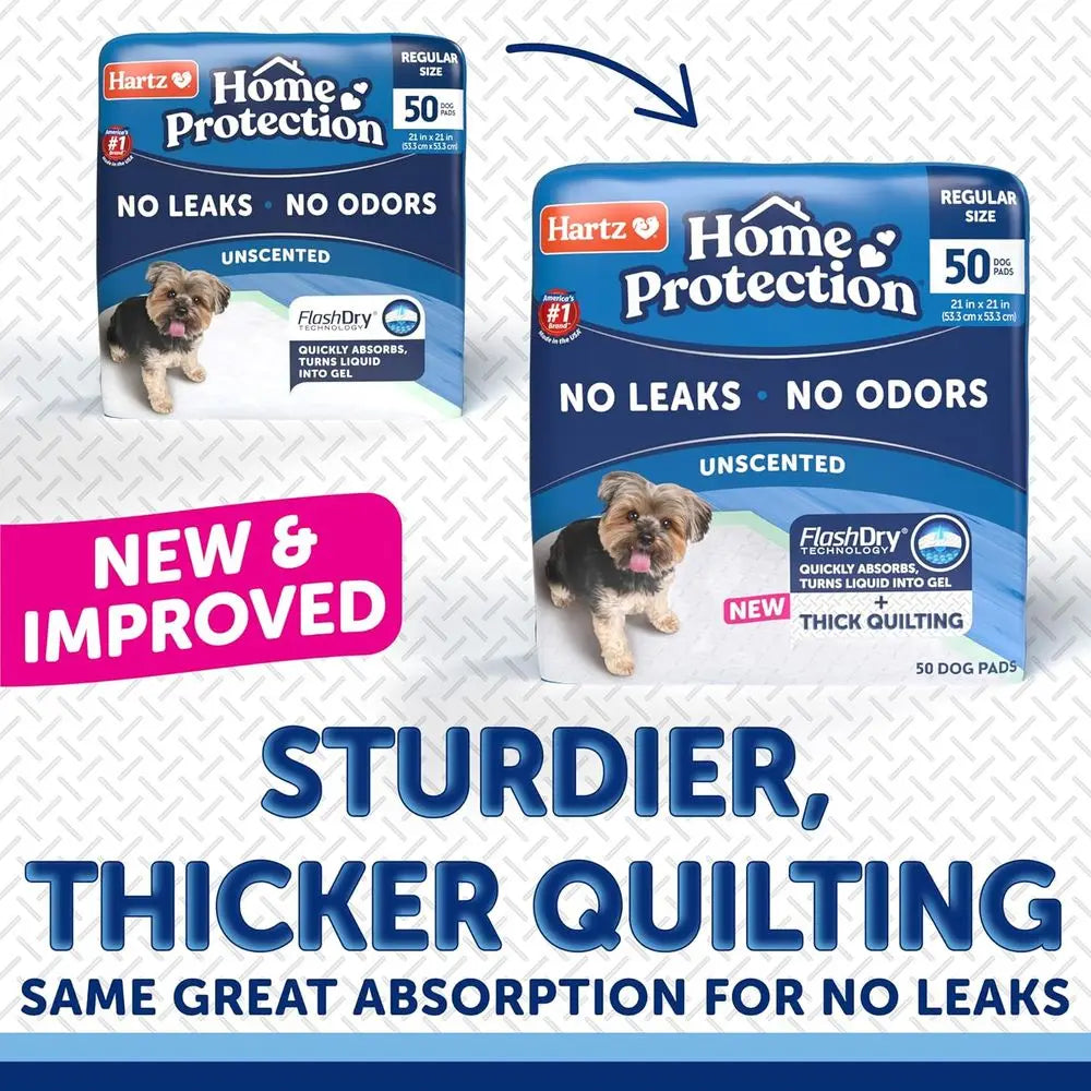Super Absorbent Odor Eliminating No Leaks Dog Pads 50 Count