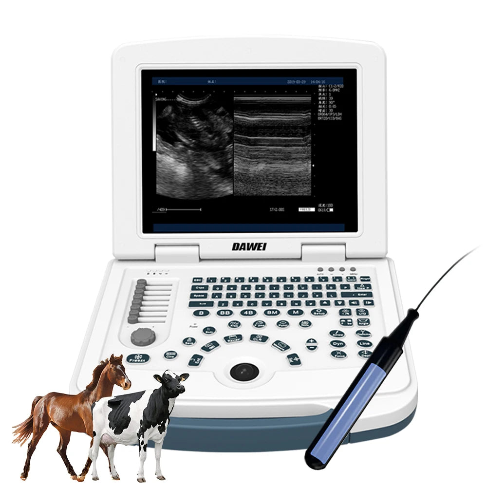 DAWEI Portable Veterinary Ultrasound Scanner For Farm And Pets