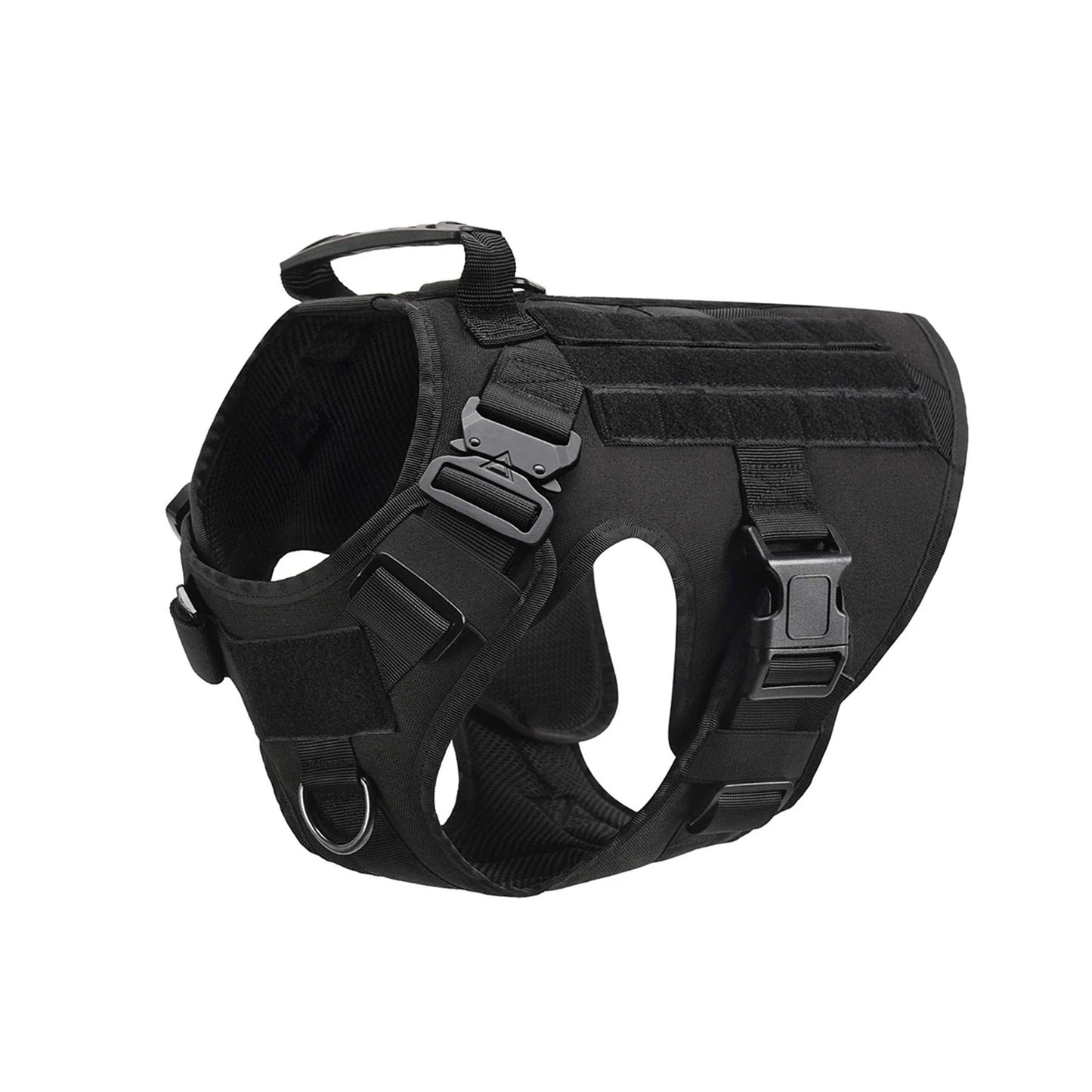 Tactical Dog Harness Vest With Molle Pouches For Large Dogs
