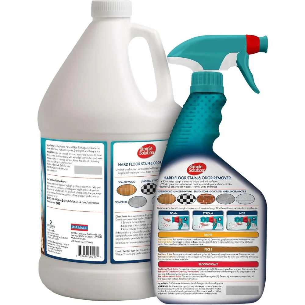 XMSJ Pet Stain Odor Remover For Hard Floors Enzyme Cleaner