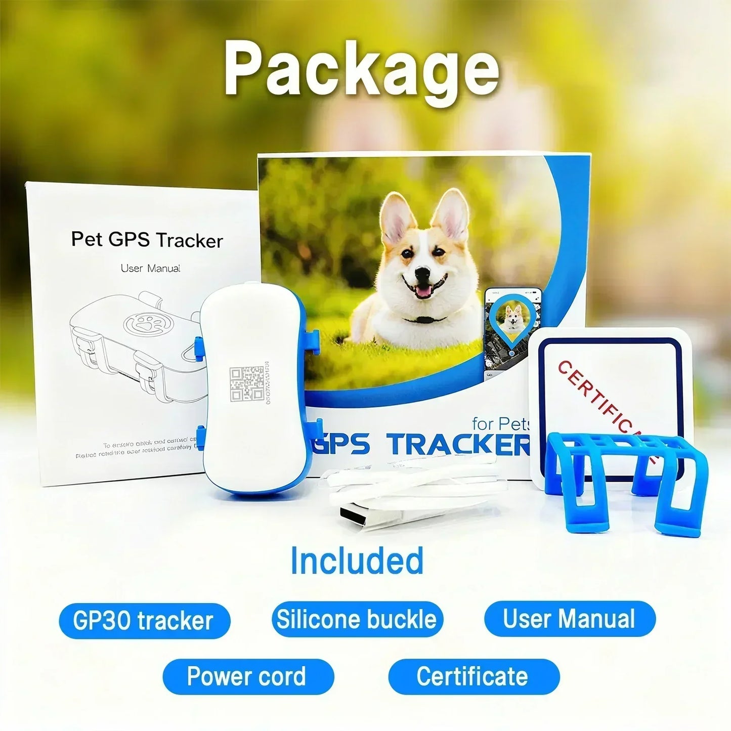 WANWAYTECH GPS Pet Tracker 4G for Dogs and Cats Tracking
