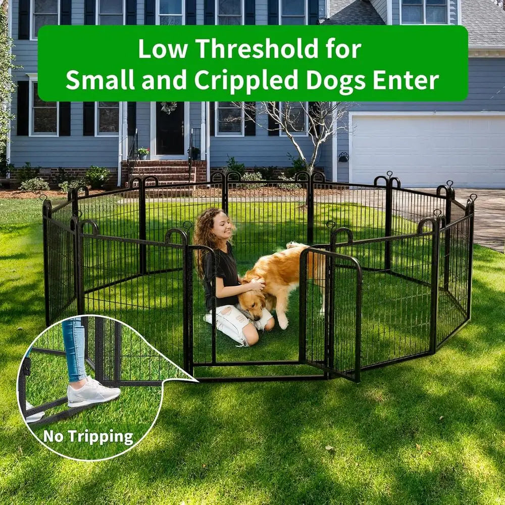 Heavy Duty Metal Dog Playpen Panels Outdoor Pet Enclosure