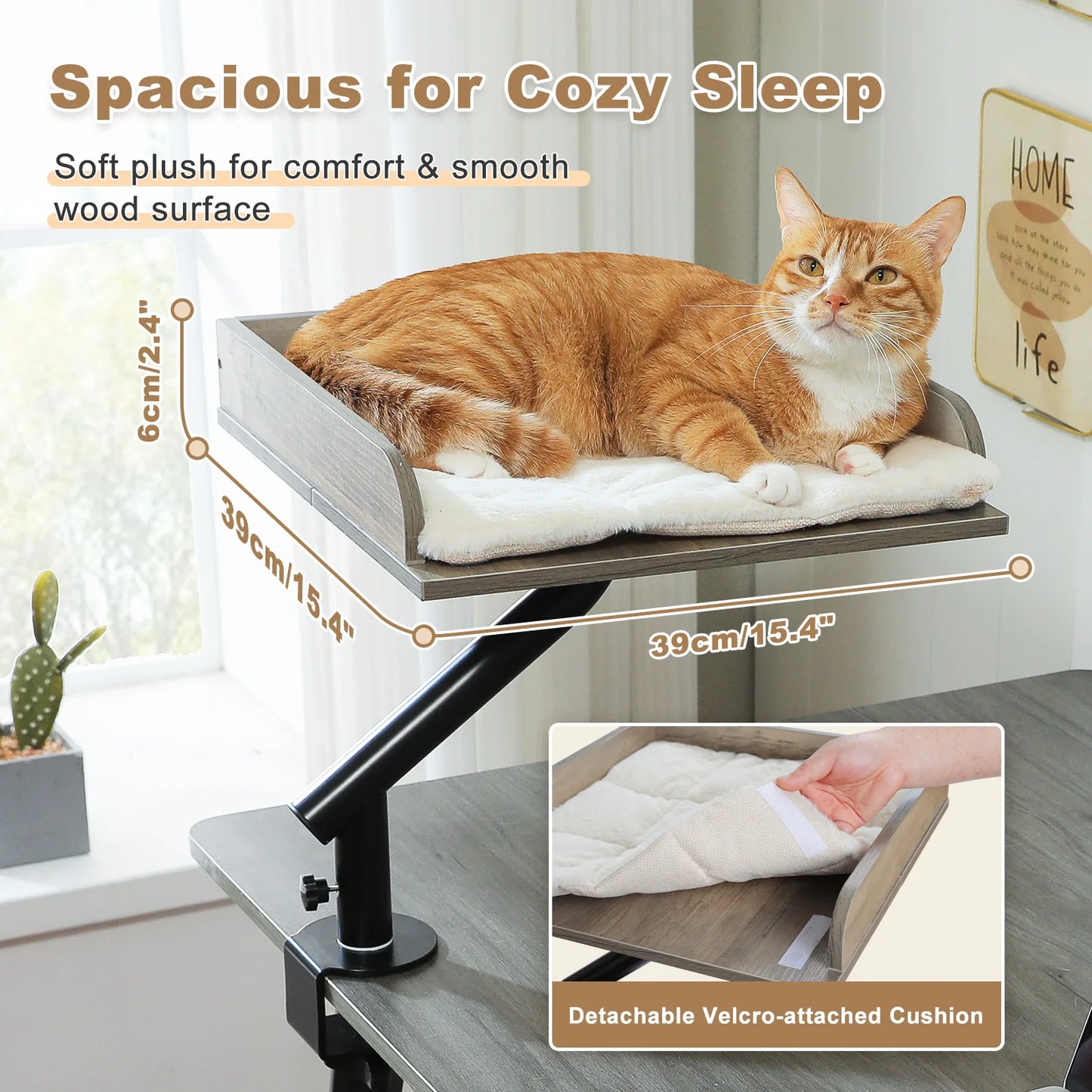 PAWZ Road Adjustable Rotatable Cat Desk Bed And Cat Hammock