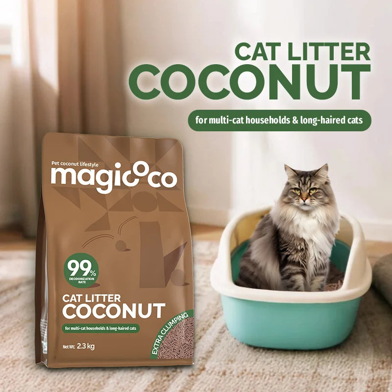 Bioline Coconut Cat Litter Odor Control Flushable Natural