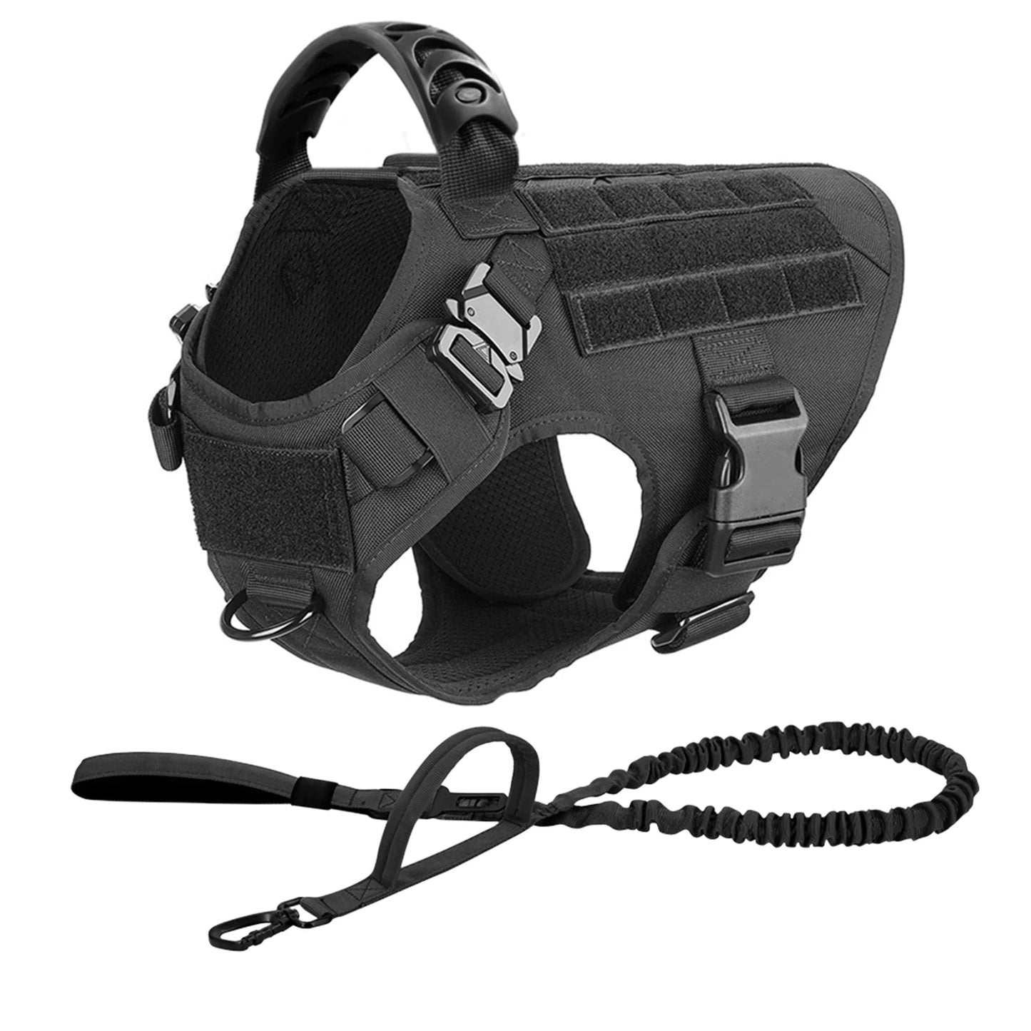 Padded Quick Release Dog Harness And Leash Set For Training