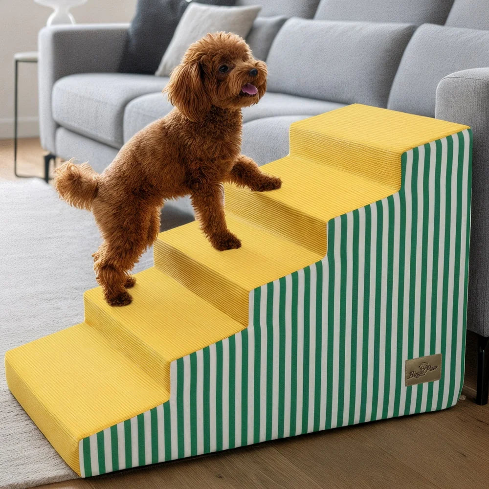 High Density Foam Dog Stairs With Washable Removable Cover