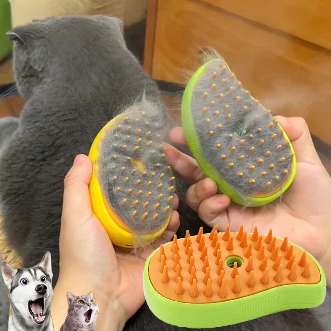 Cat Dog Steamy Brush 3 In 1 Electric Grooming Sprayer For Pets
