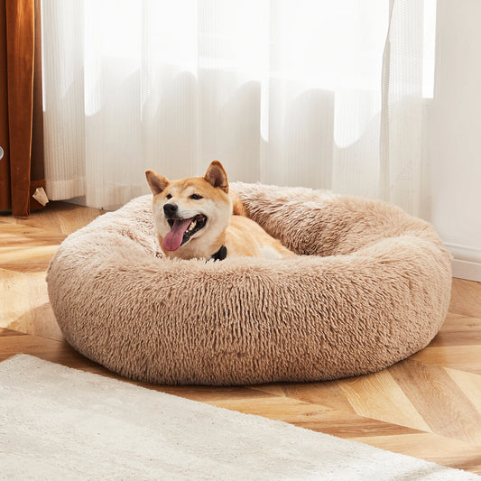 JHK Calming Dog Bed For Home Use Washable Plush Comfort