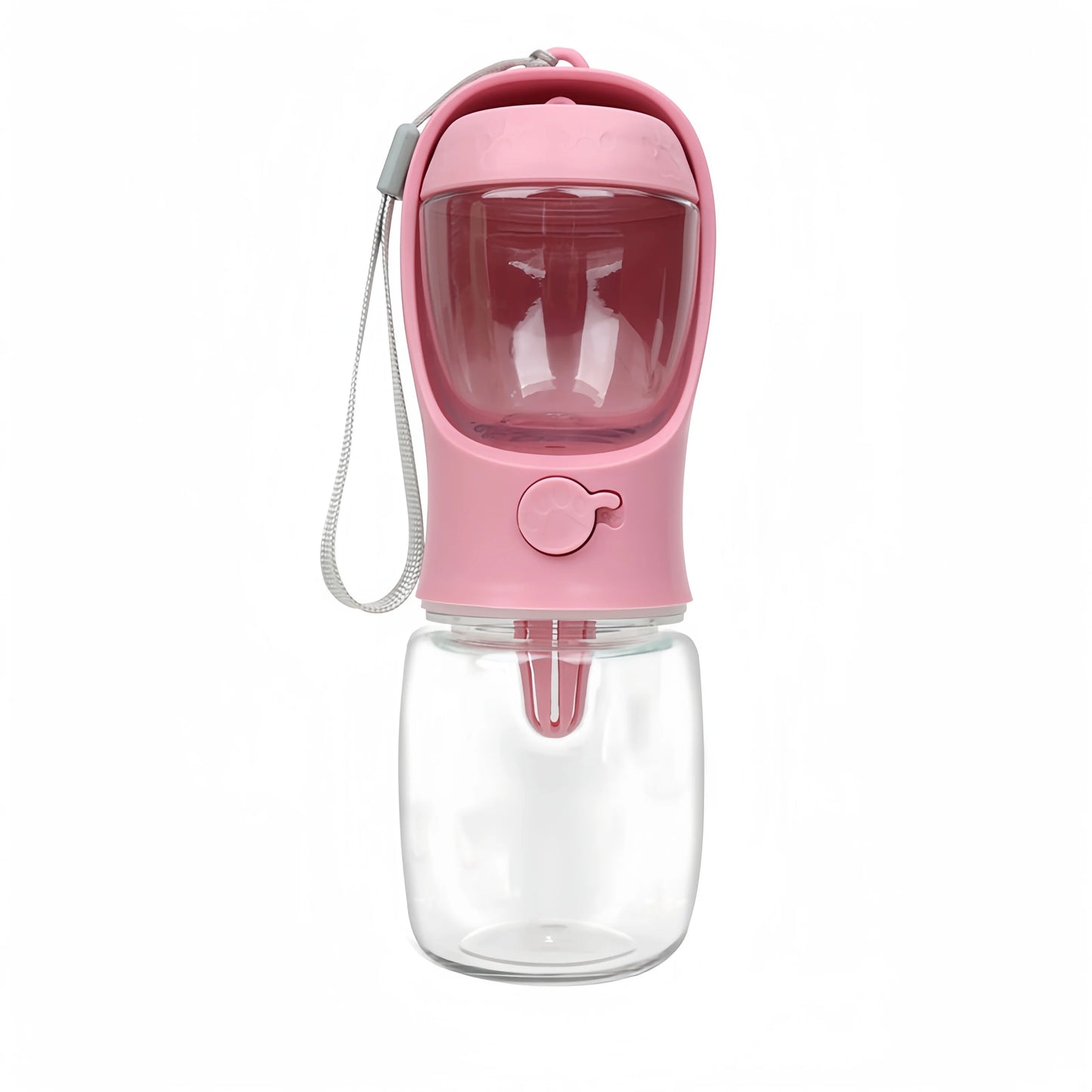 Portable Dog Cat Water Bottle With Storage And Travel Cap