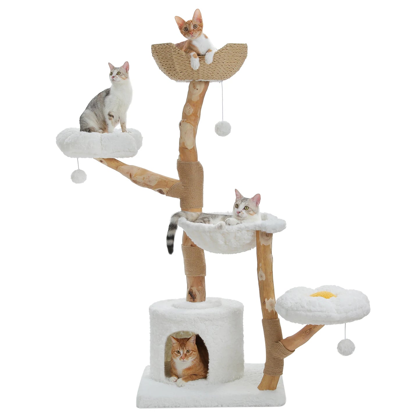 PAWZ Road Large Cat Tower With Sisal Scratching Post