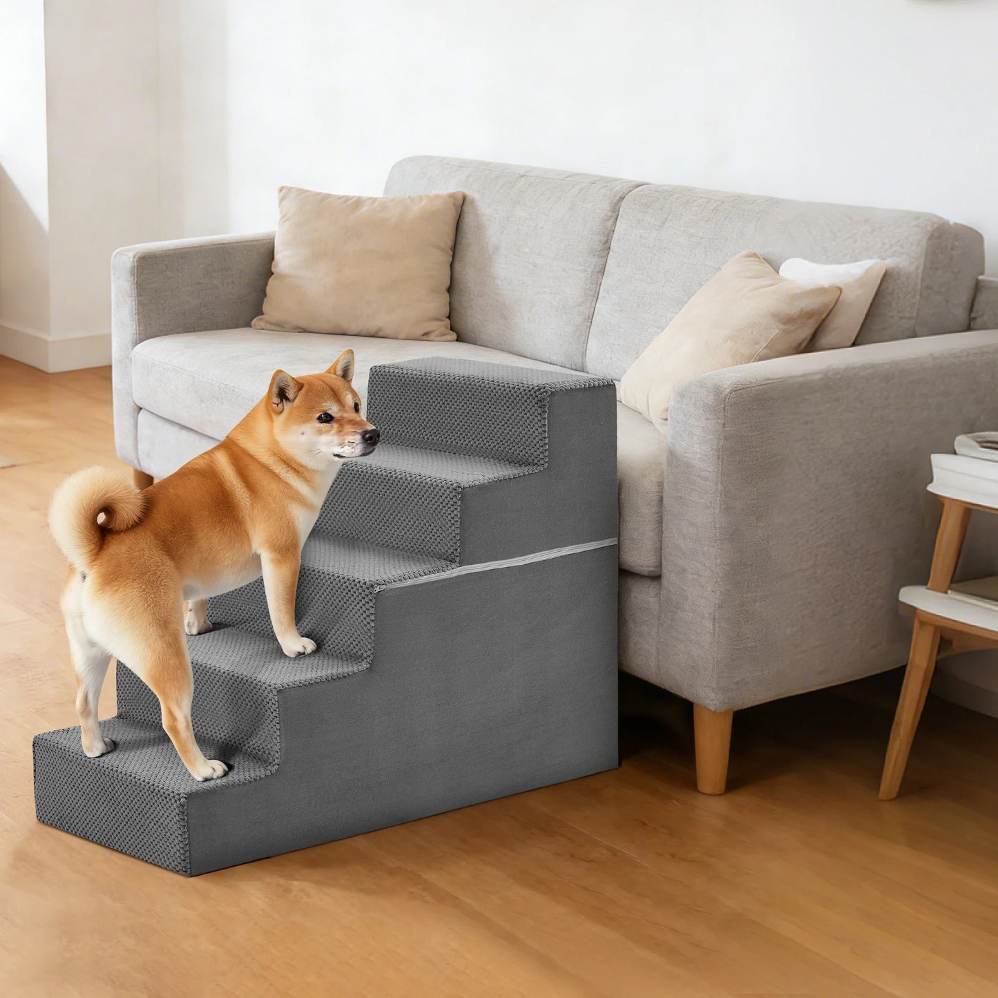 Foam Dog Steps Ramp For Small Dogs Non Slip Indoor