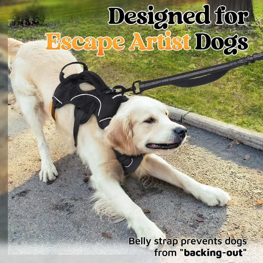 Escape Proof No Pull Dog Harness With Reflective Vest