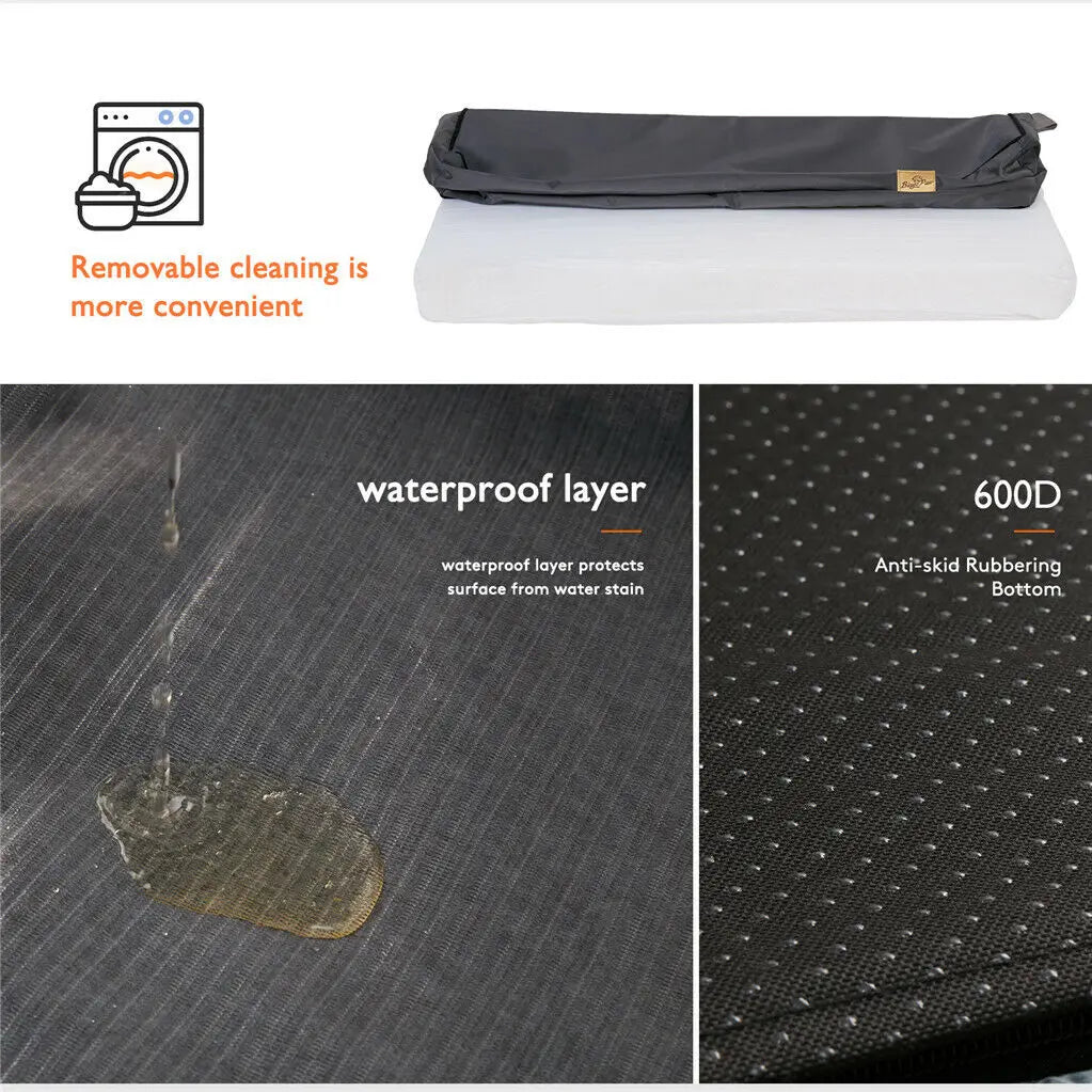 Dog Bed Orthopedic Memory Foam Mattress With Washable Cover