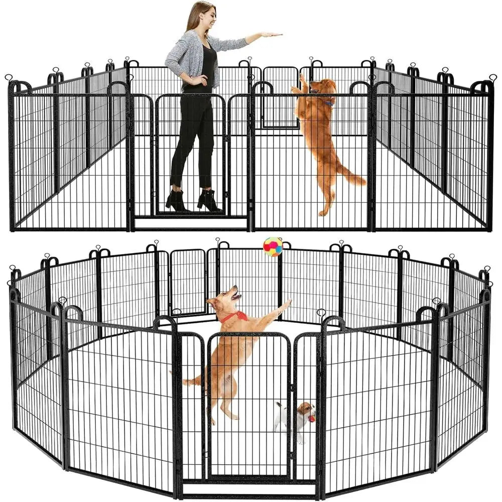 Heavy Duty Metal Dog Playpen Panels Outdoor Pet Enclosure