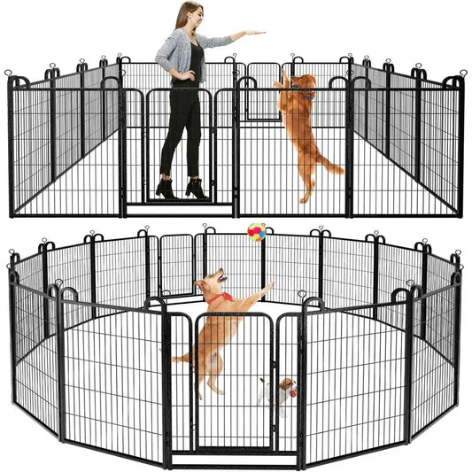 Heavy Duty Metal Dog Playpen Panels Outdoor Pet Enclosure