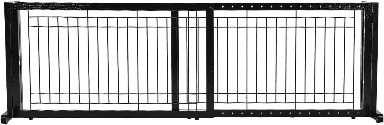Bonnlo Free Standing Dog Gate 37-68 Inch Adjustable Fence